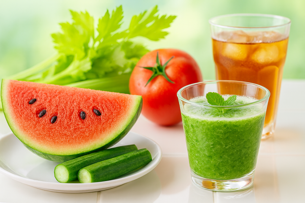 【暑さ対策】暑い夏、身体を冷やす食べ物・飲み物